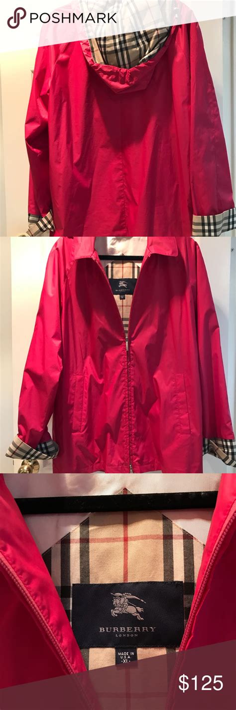 authentic burberry rain jacket.